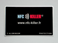 Brouilleur aluminium anti RFID NFC